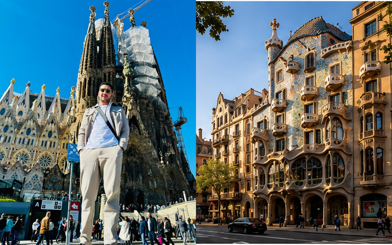 Sagrada Família e Casa Batlló em Barcelona